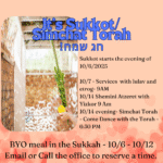 Build the Sukkah!